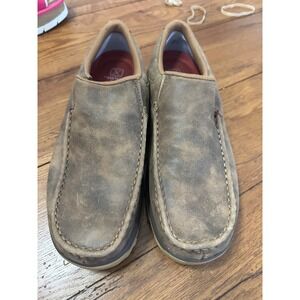 twisted x driving moccasins MXC0003  slip on leather men's 10